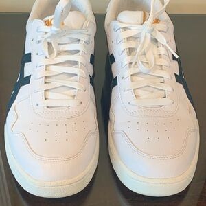 Asics ortholite White and Black Sneakers